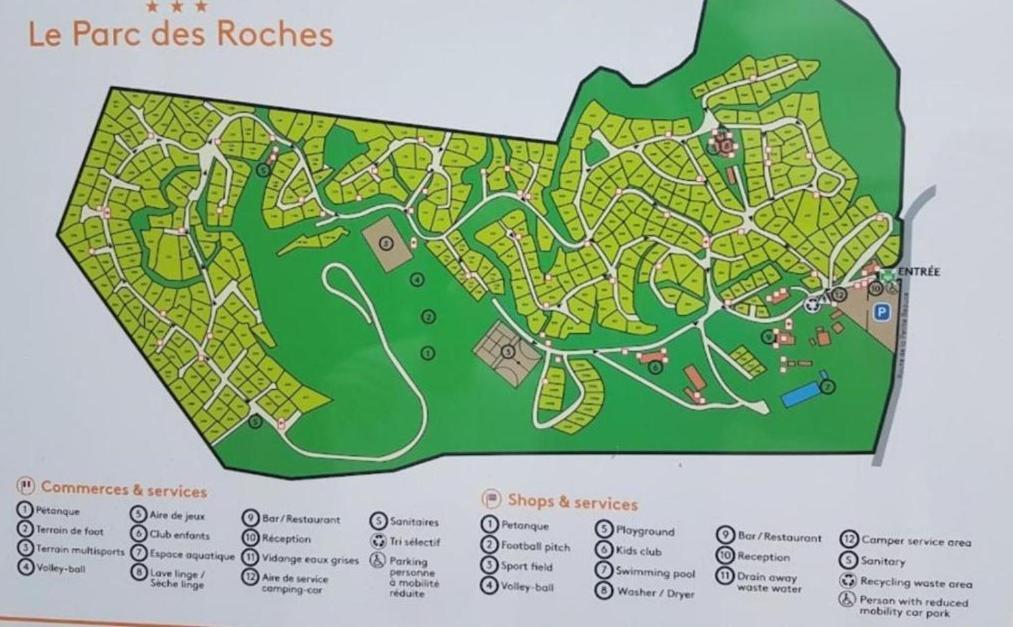 Location Mobil-Home Le Parc Des Roches Saint-Cheron Luaran gambar